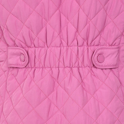 Raspberry - Side - Lazy Jacks Womens-Ladies Quilted Gilet