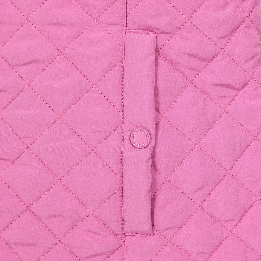 Raspberry - Lifestyle - Lazy Jacks Womens-Ladies Quilted Gilet