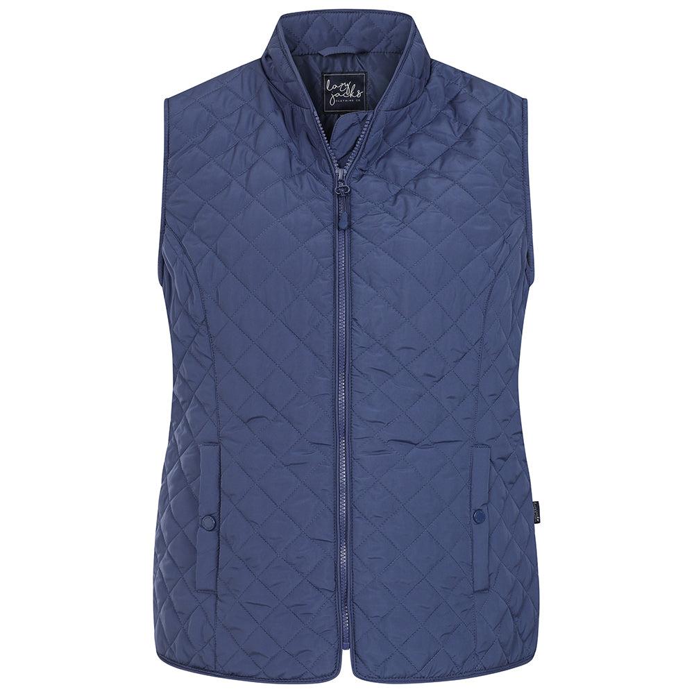 Twilight - Front - Lazy Jacks Womens-Ladies Quilted Gilet