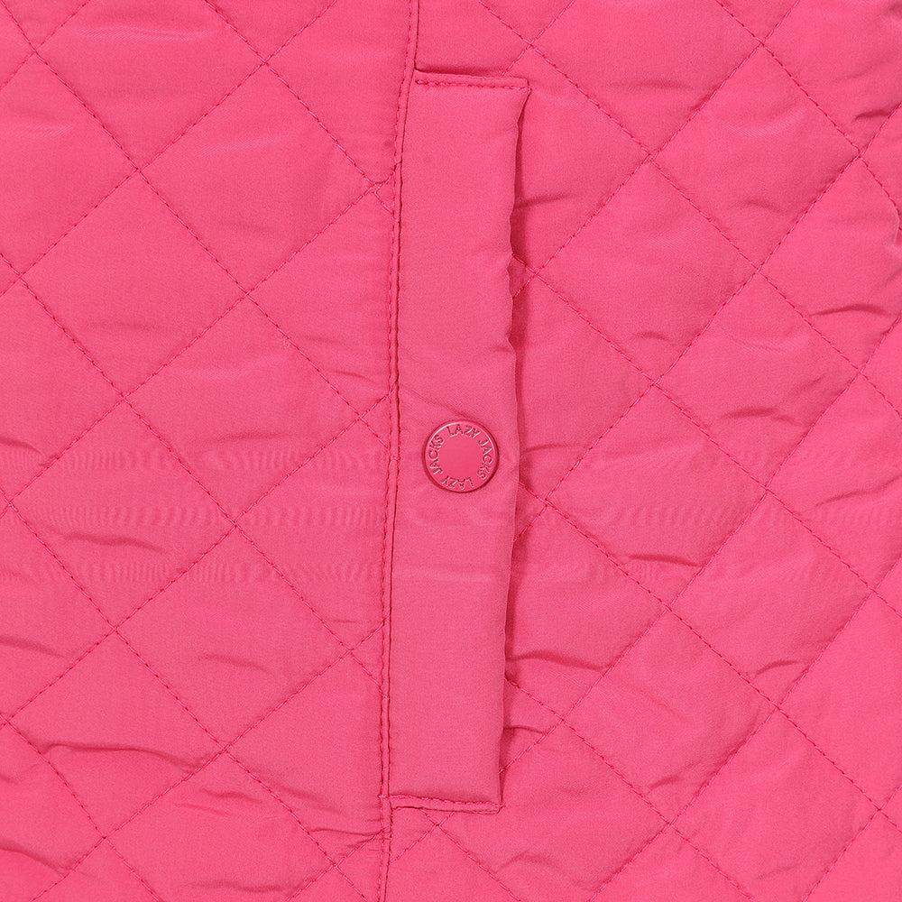 Cherry - Side - Lazy Jacks Womens-Ladies Quilted Gilet