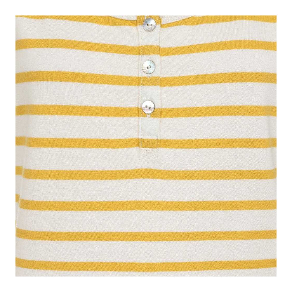 Maize - Back - Lazy Jacks Womens-Ladies Stripe Cotton Camisole