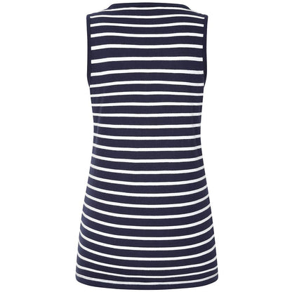 Marine - Back - Lazy Jacks Womens-Ladies Stripe Cotton Camisole