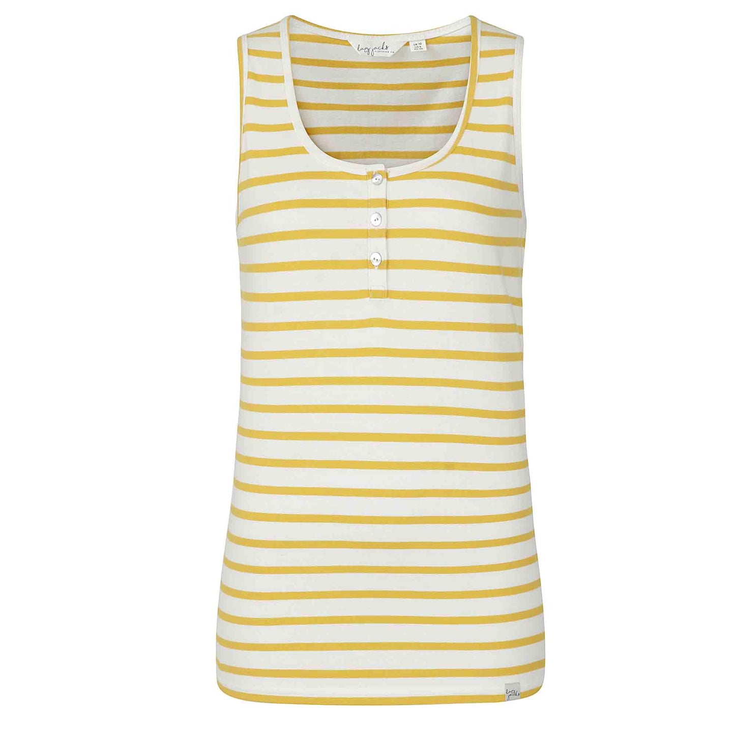 Gorse - Front - Lazy Jacks Womens-Ladies Stripe Cotton Camisole