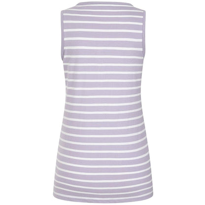 Lilac - Back - Lazy Jacks Womens-Ladies Stripe Cotton Camisole