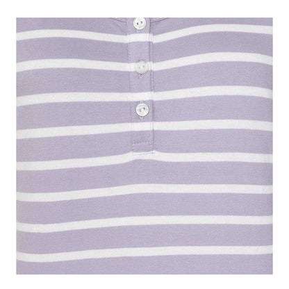 Lilac - Side - Lazy Jacks Womens-Ladies Stripe Cotton Camisole