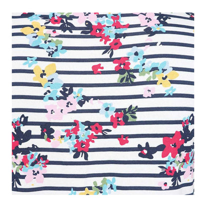 Sweet Pea - Side - Lazy Jacks Womens-Ladies Floral Stripes Vest Top