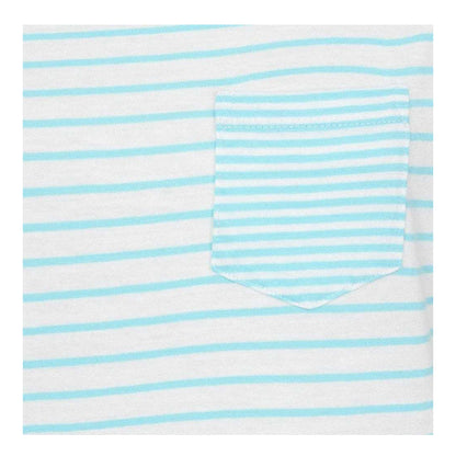 Spearmint - Side - Lazy Jacks Womens-Ladies Striped Roll Sleeve T-Shirt