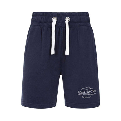 Marine - Front - Lazy Jacks Mens Heavyweight Jersey Shorts