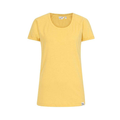 Lemon - Front - Lazy Jacks Womens-Ladies Plain Roll Sleeve T-Shirt