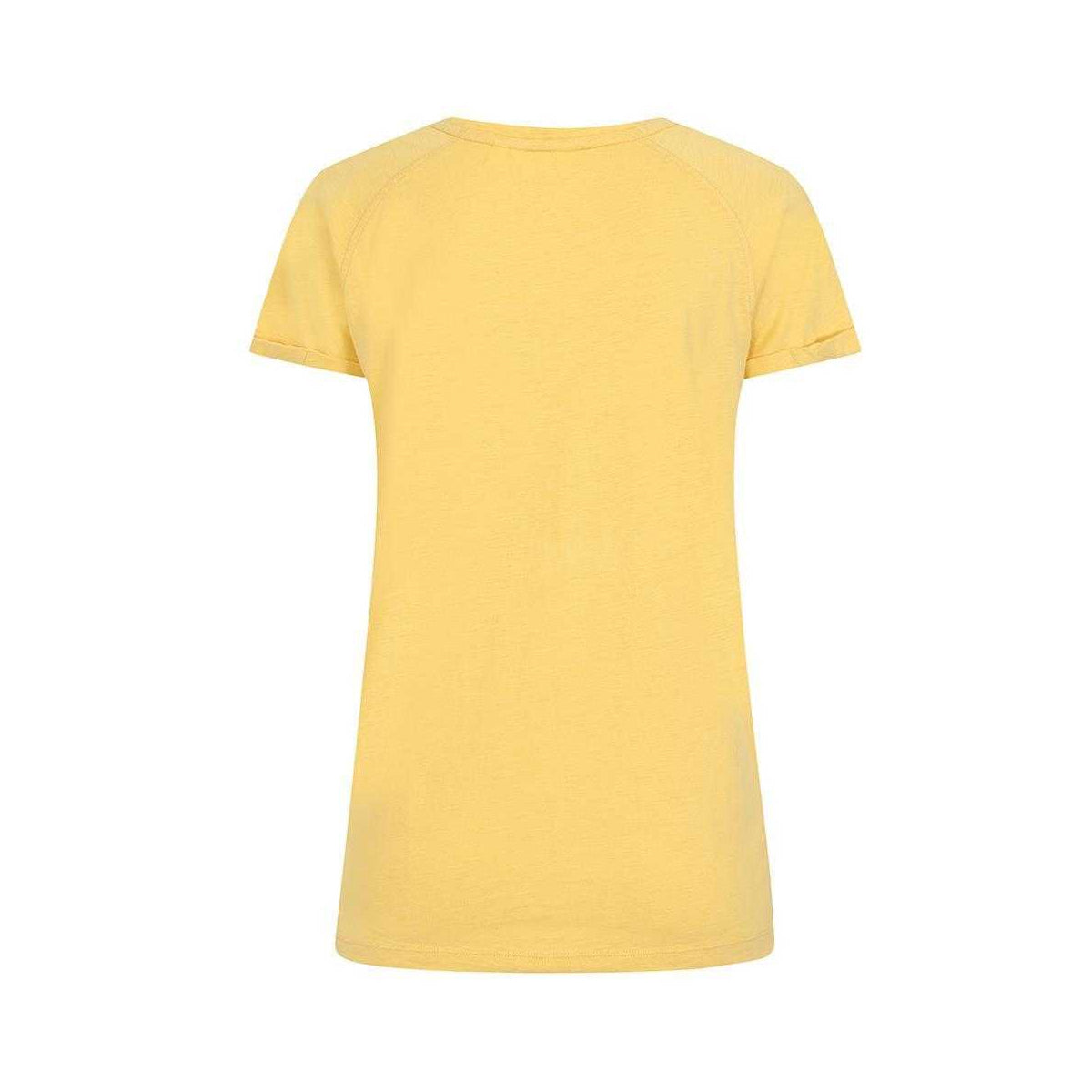 Lemon - Back - Lazy Jacks Womens-Ladies Plain Roll Sleeve T-Shirt