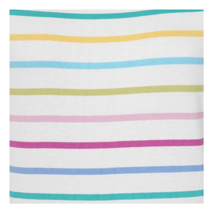 Multicoloured - Side - Lazy Jacks Womens-Ladies Breton Colour Block Stripe Short-Sleeved T-Shirt