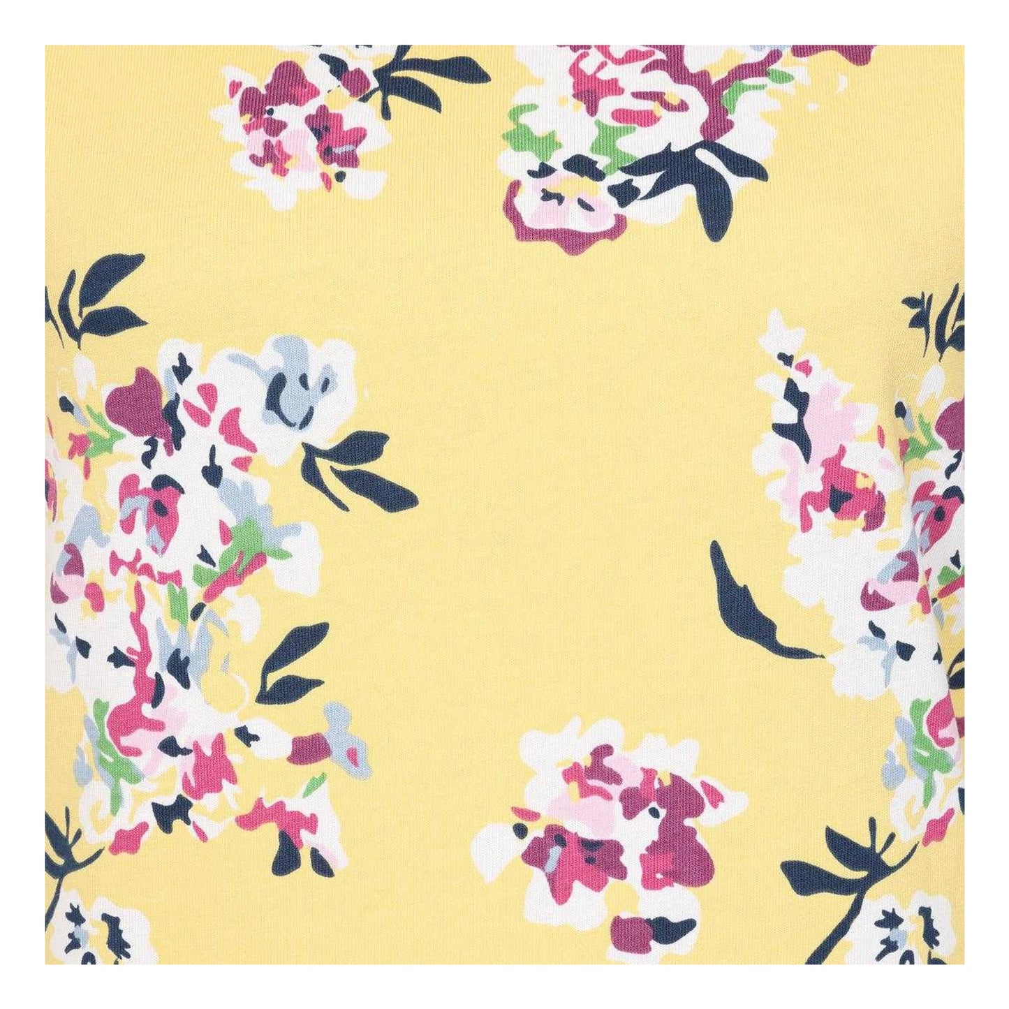 Yellow - Side - Lazy Jacks Womens-Ladies Wild Flowers Shirt Dress
