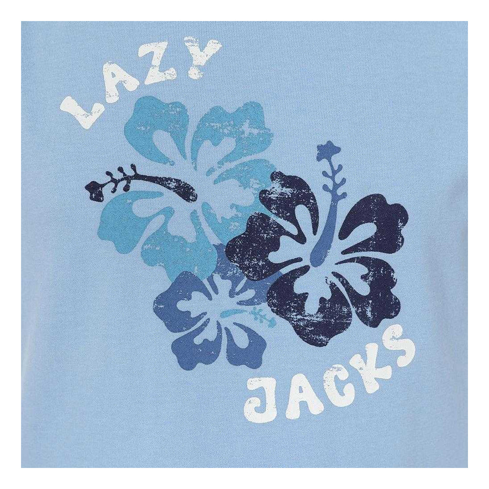 Sky - Side - Lazy Jacks Girls Flowers T-Shirt