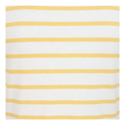 Lemon - Side - Lazy Jacks Womens-Ladies Breton Contrast Striped Long-Sleeved T-Shirt
