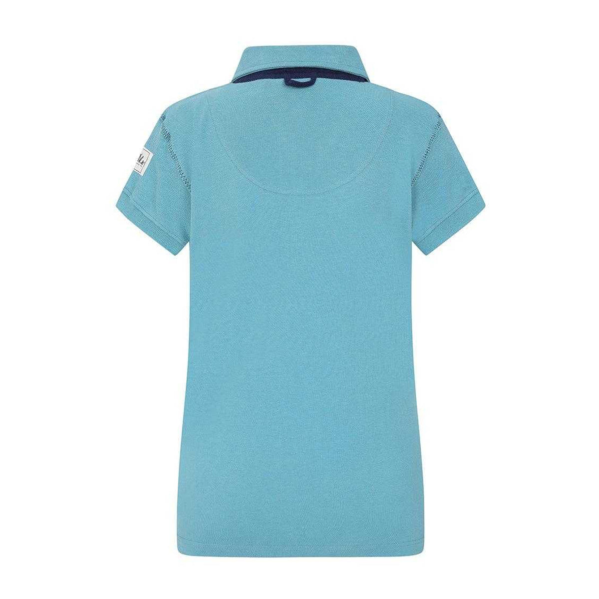 Spearmint - Back - Lazy Jacks Womens-Ladies Contrast Detail Polo Shirt