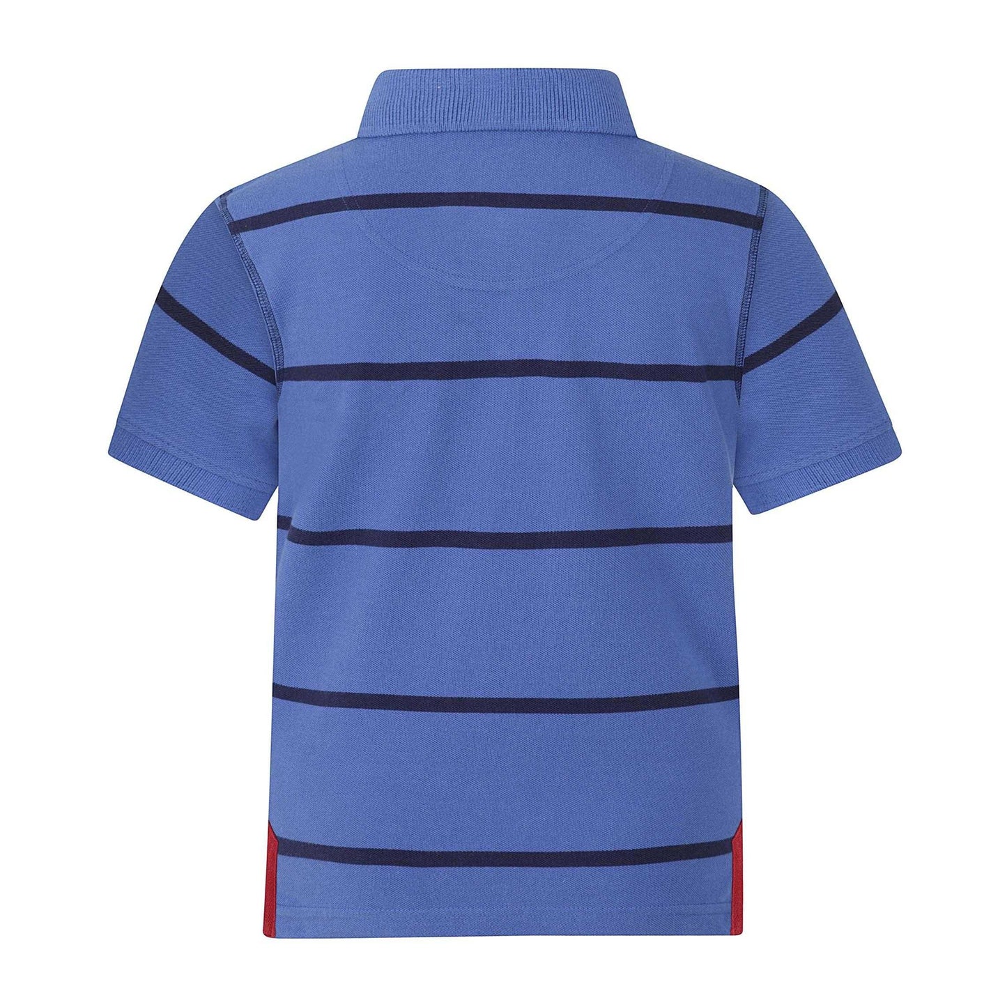 Bright Blue - Back - Lazy Jacks Boys Broad Stripe Polo Shirt