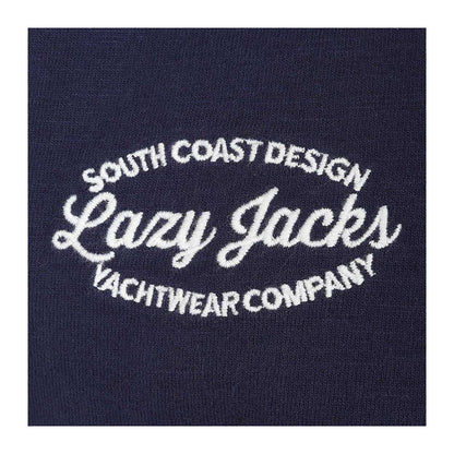 Marine - Side - Lazy Jacks Boys Back Print Short-Sleeved Rugby Polo Shirt