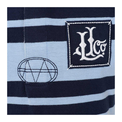 Sky - Side - Lazy Jacks Boys Double Stripe Short-Sleeved Rugby Polo Shirt