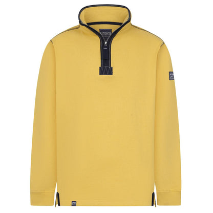 Lemon - Front - Lazy Jacks Mens Quarter Zip Sweatshirt