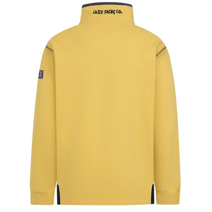 Lemon - Side - Lazy Jacks Mens Quarter Zip Sweatshirt