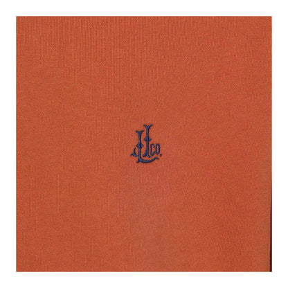 Orange - Side - Lazy Jacks Mens Quarter Zip Sweatshirt