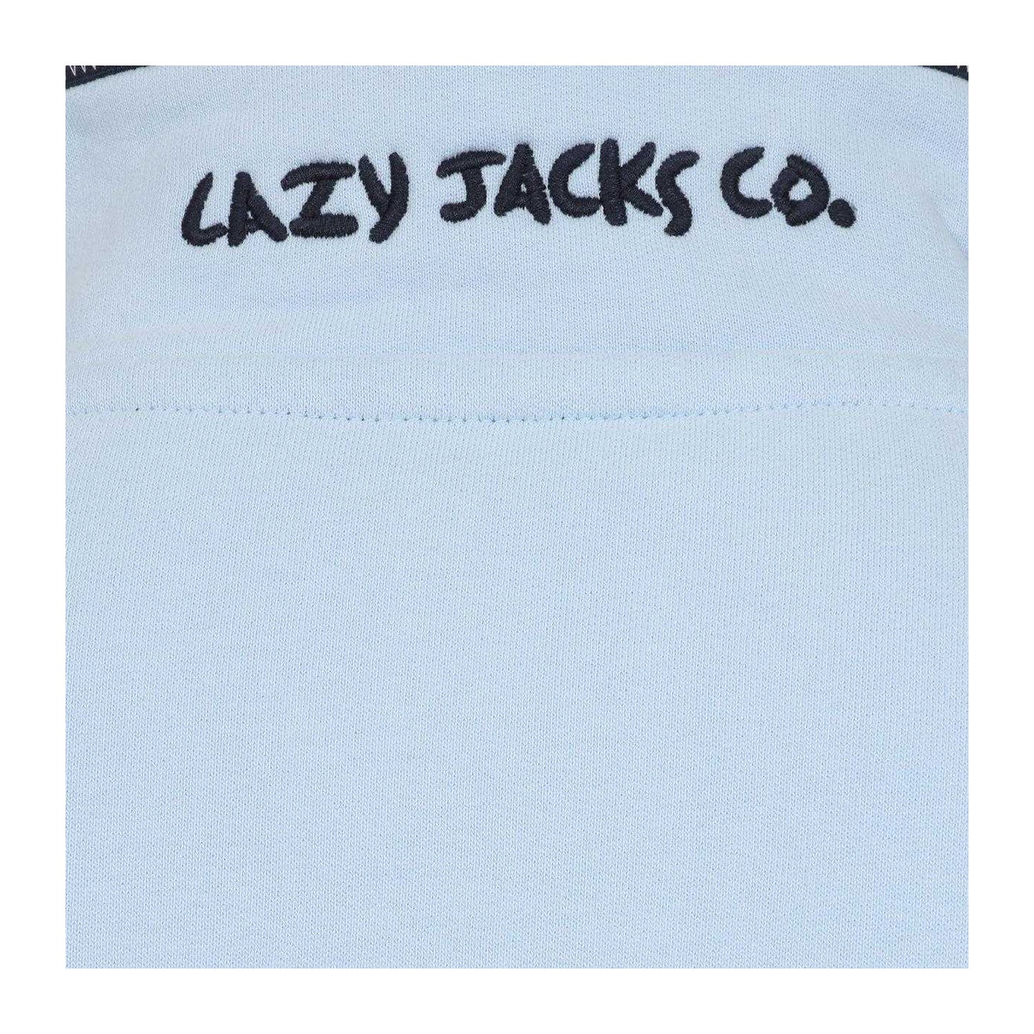 Sky - Side - Lazy Jacks Mens Quarter Zip Sweatshirt