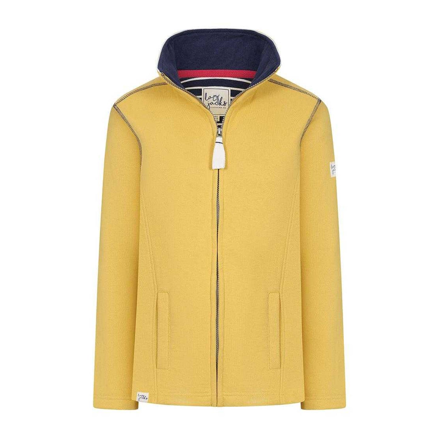 Lemon - Front - Lazy Jacks Womens-Ladies Full Zip Jacket