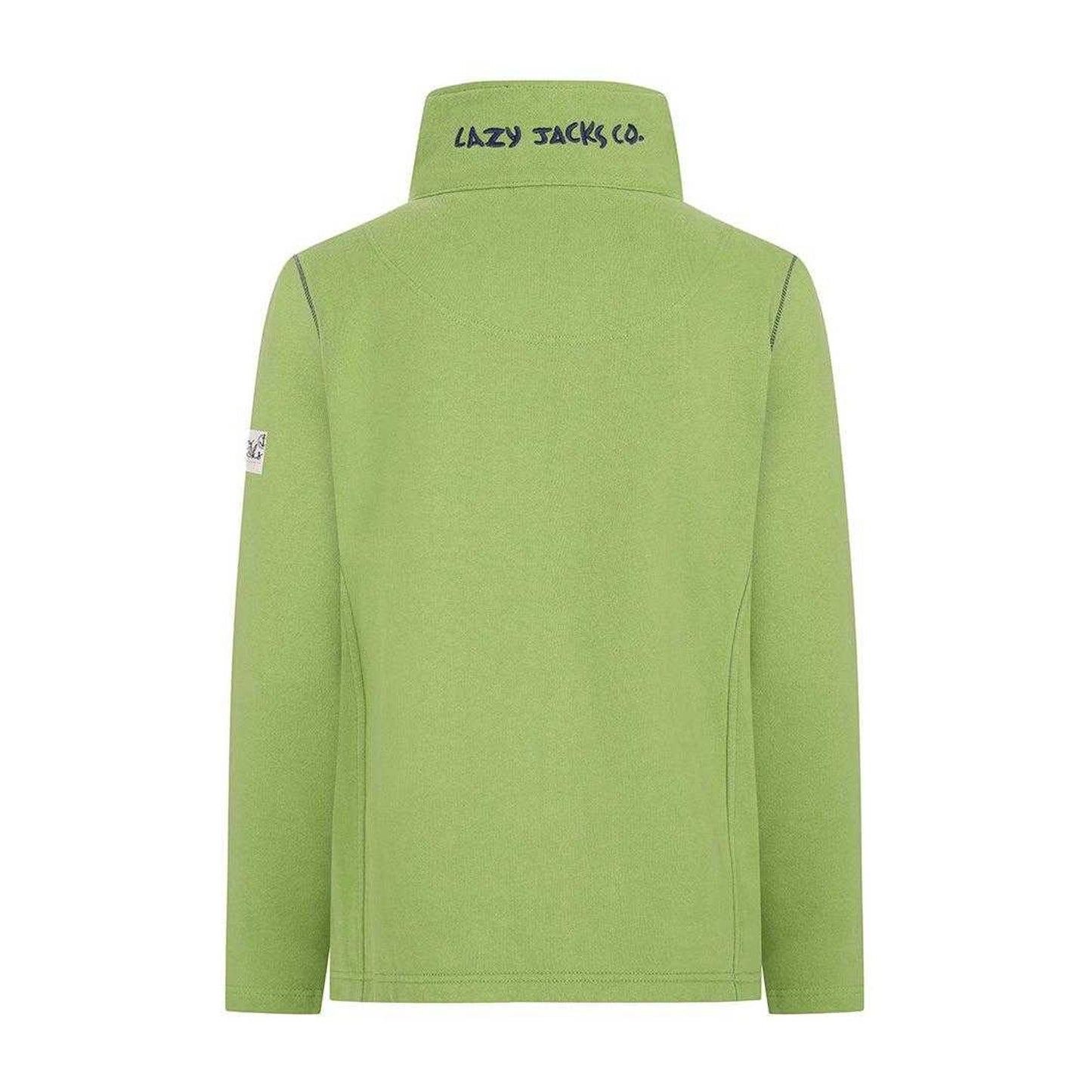 Lime - Back - Lazy Jacks Womens-Ladies Full Zip Jacket