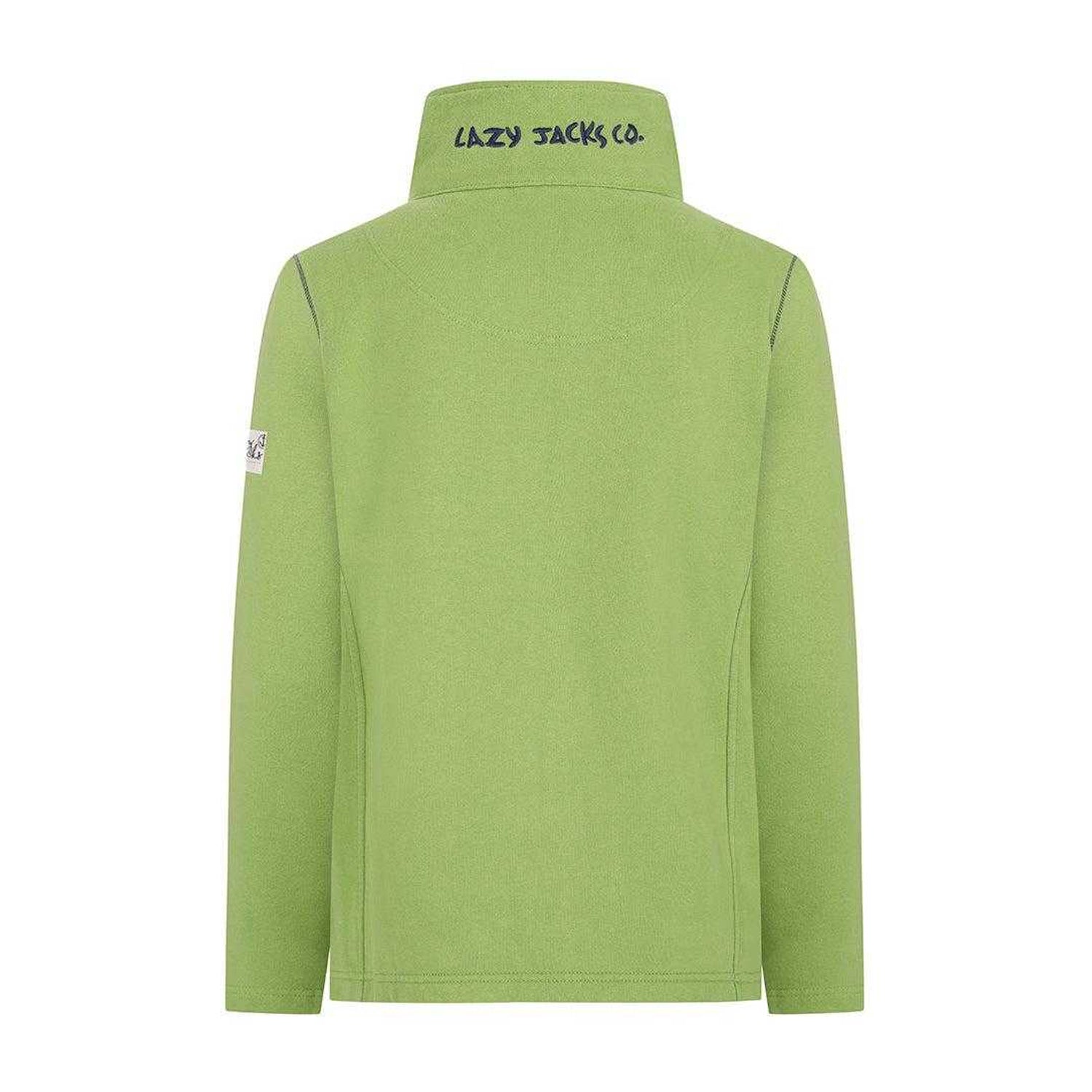 Lime - Back - Lazy Jacks Womens-Ladies Full Zip Jacket