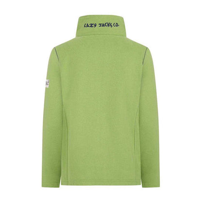 Lime - Back - Lazy Jacks Womens-Ladies Full Zip Jacket