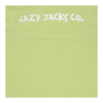 Lime - Side - Lazy Jacks Womens-Ladies Quarter Zip Sweatshirt