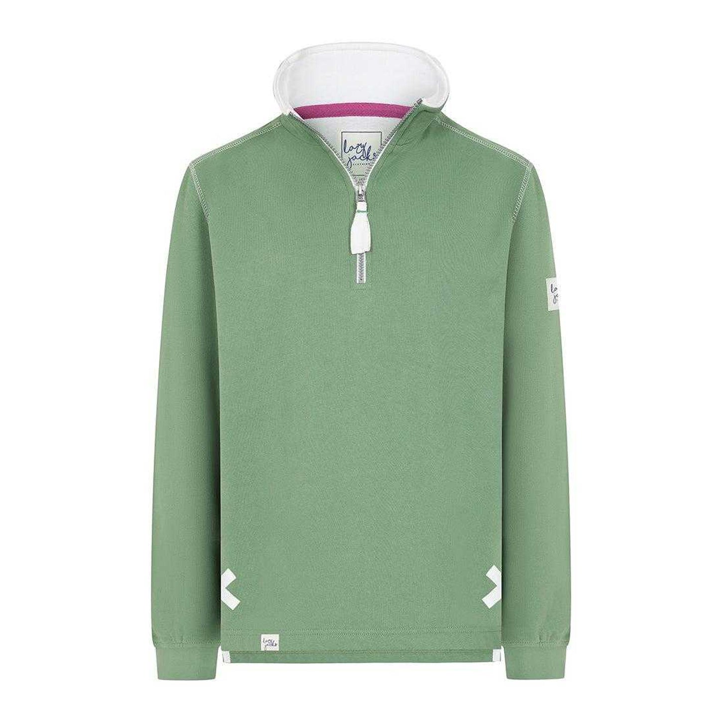 Samphire - Front - Lazy Jacks Womens-Ladies Quarter Zip Sweatshirt