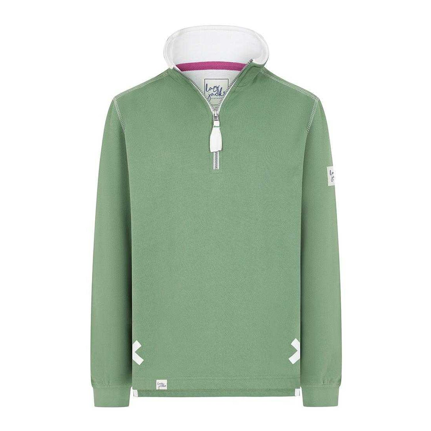 Samphire - Front - Lazy Jacks Womens-Ladies Quarter Zip Sweatshirt