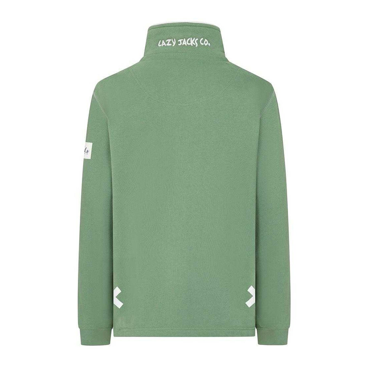 Samphire - Back - Lazy Jacks Womens-Ladies Quarter Zip Sweatshirt