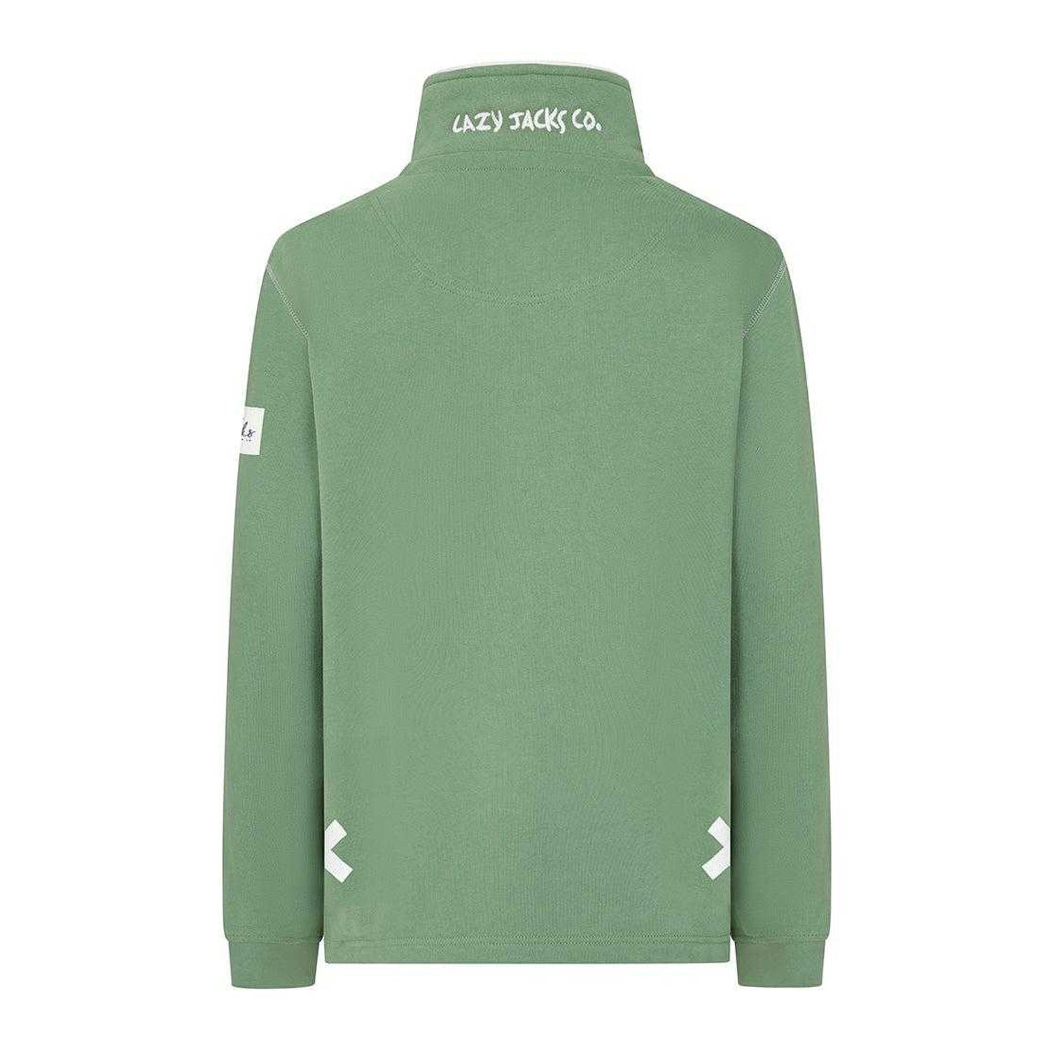 Samphire - Back - Lazy Jacks Womens-Ladies Quarter Zip Sweatshirt