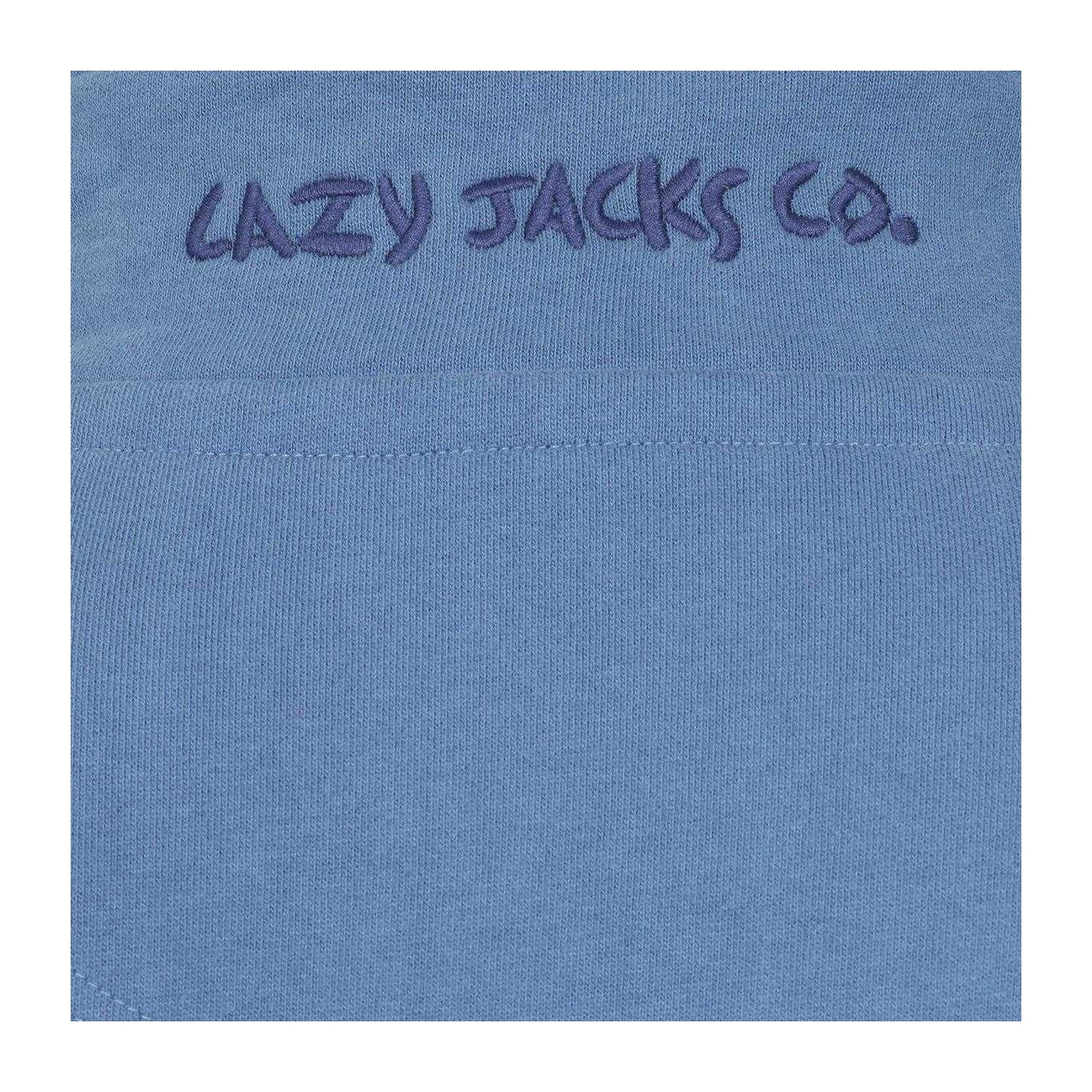 Blue - Side - Lazy Jacks Womens-Ladies Quarter Zip Sweatshirt