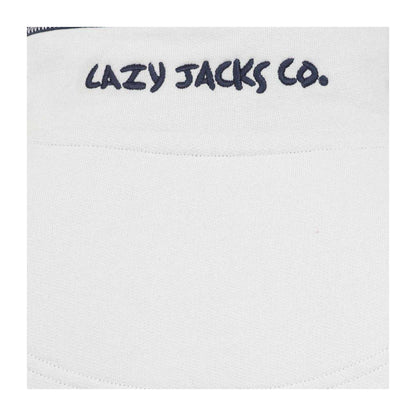 Ocean Blue - Side - Lazy Jacks Mens Quarter Zip Sweatshirt