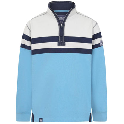 Ocean - Front - Lazy Jacks Mens Quarter Zip Sweatshirt