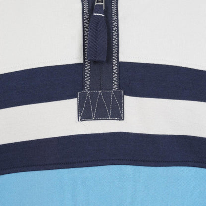 Ocean - Back - Lazy Jacks Mens Quarter Zip Sweatshirt