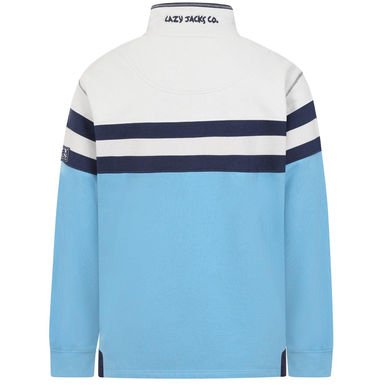 Ocean - Side - Lazy Jacks Mens Quarter Zip Sweatshirt