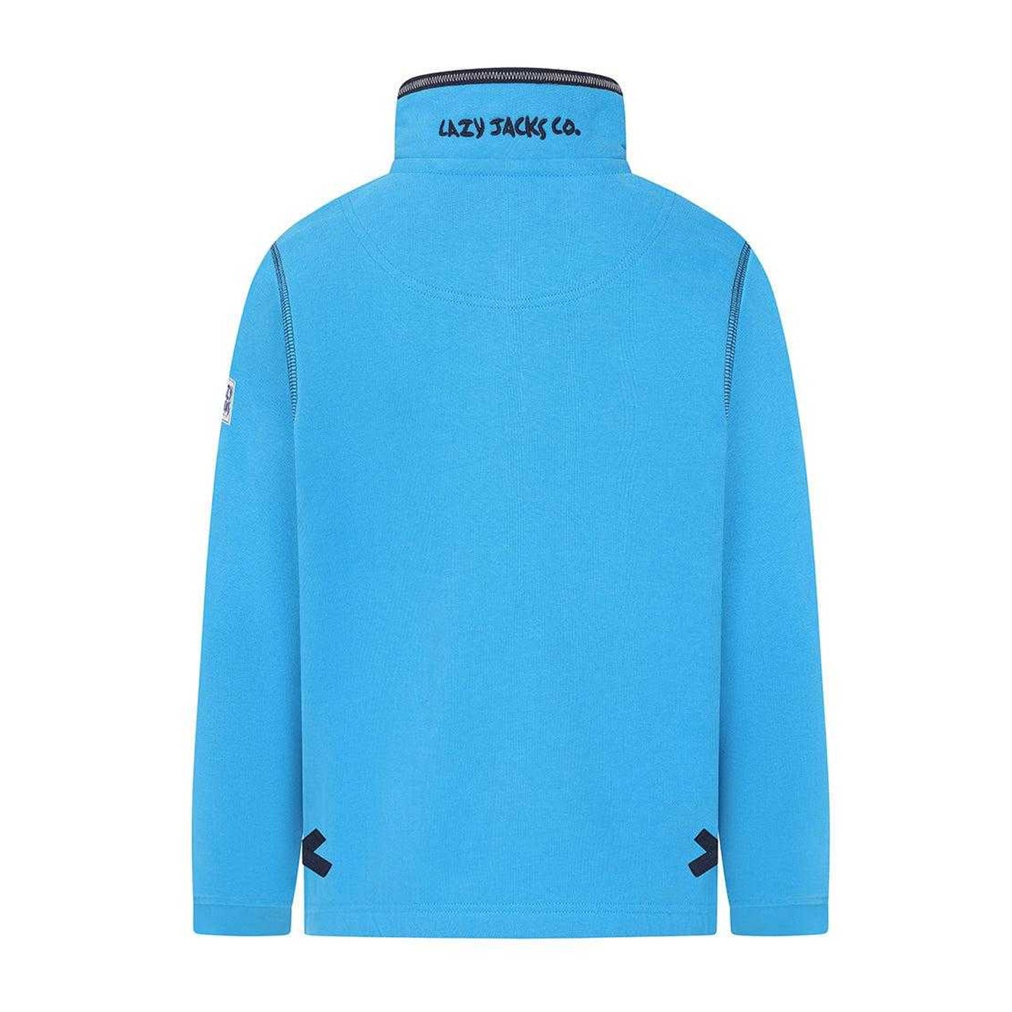 Blue Lagoon - Back - Lazy Jacks Boys Quarter Zip Sweatshirt