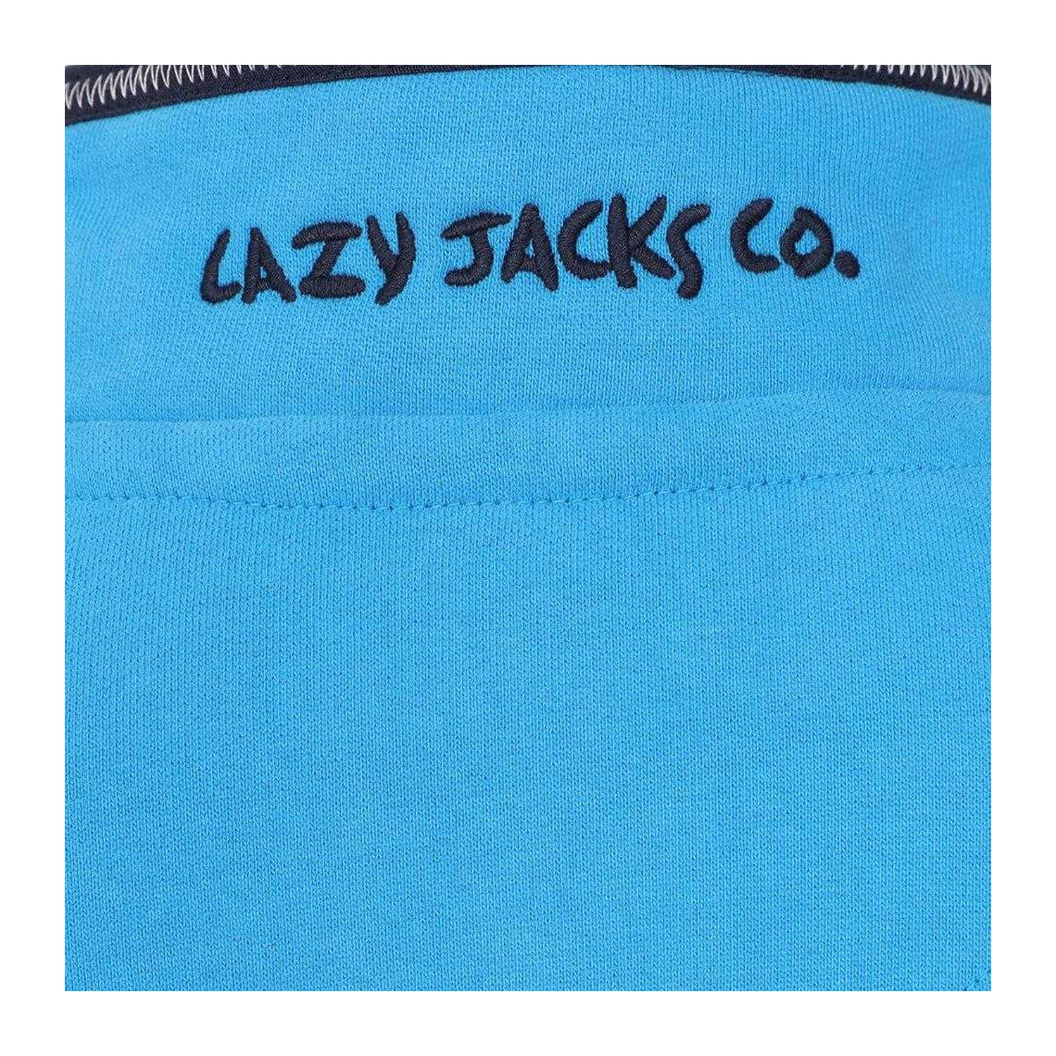 Blue Lagoon - Side - Lazy Jacks Boys Quarter Zip Sweatshirt