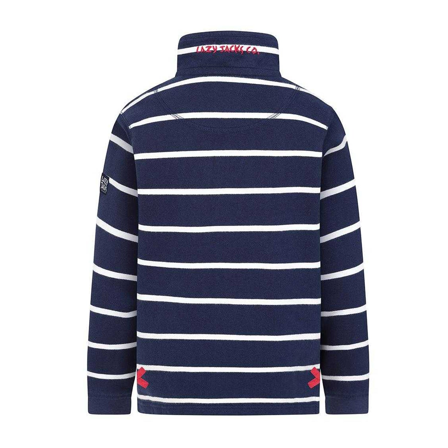 Marine - Back - Lazy Jacks Boys Pique Sweatshirt