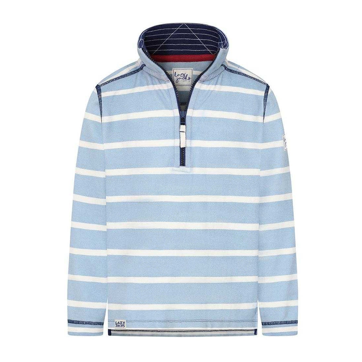 Sky - Front - Lazy Jacks Boys Pique Sweatshirt