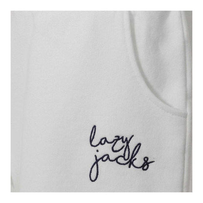 White - Side - Lazy Jacks Girls Jersey Shorts