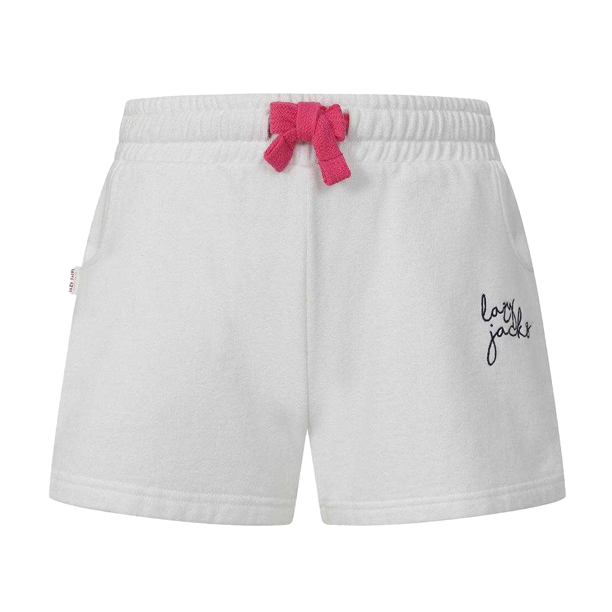 White - Front - Lazy Jacks Girls Jersey Shorts