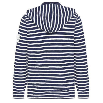 Marine - Back - Lazy Jacks Mens Textured Hoodie