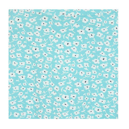 Blue-White - Side - Lazy Jacks Womens-Ladies Buttercups Jersey Midi Skirt