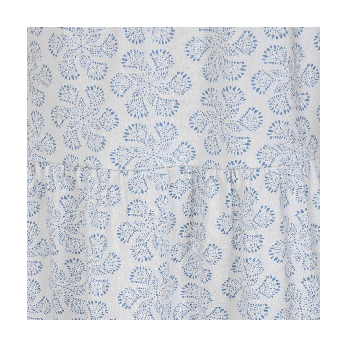 White-Blue - Side - Lazy Jacks Womens-Ladies Swirl Midi Dress