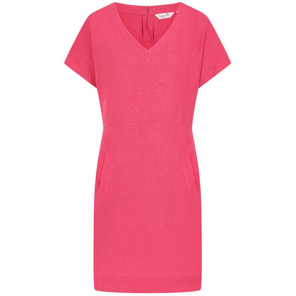 Cherry - Front - Lazy Jacks Womens-Ladies Linen Midi Dress